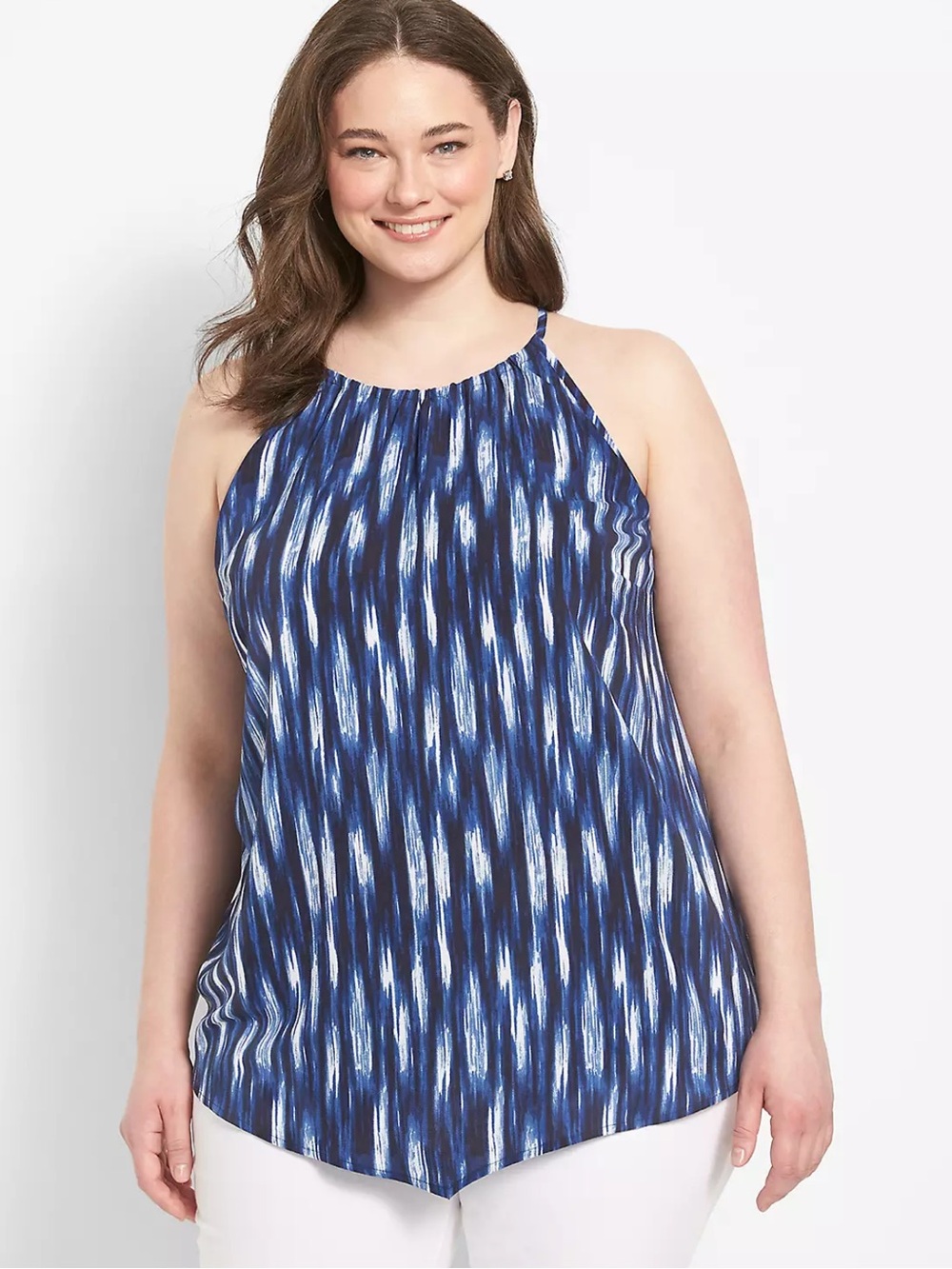 Lane Bryant Print Halter Tank